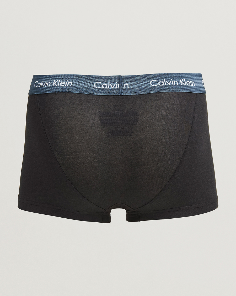 Men |  | Calvin Klein | Cotton Stretch 3-Pack Low Rise Trunk Black