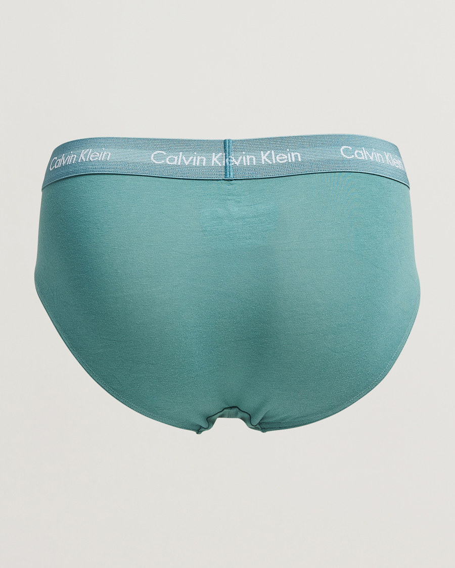 Men |  | Calvin Klein | Cotton Stretch Hip Breif 3-Pack Black/Grey/Green