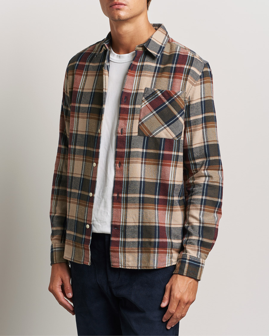 Men |  | KnowledgeCotton Apparel | Regular Checked Flannel Shirt Multi