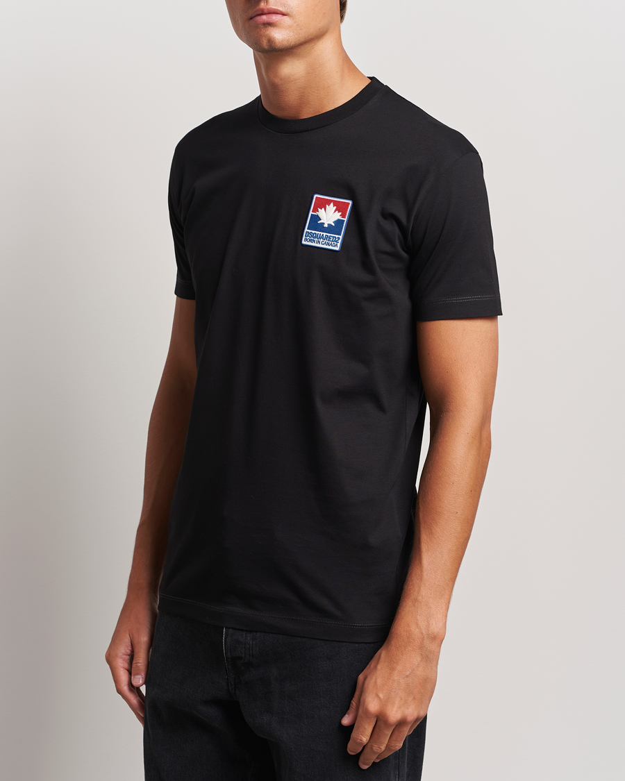 Men | Clothing | Dsquared2 | Cool Fit Leaf T-Shirt Black