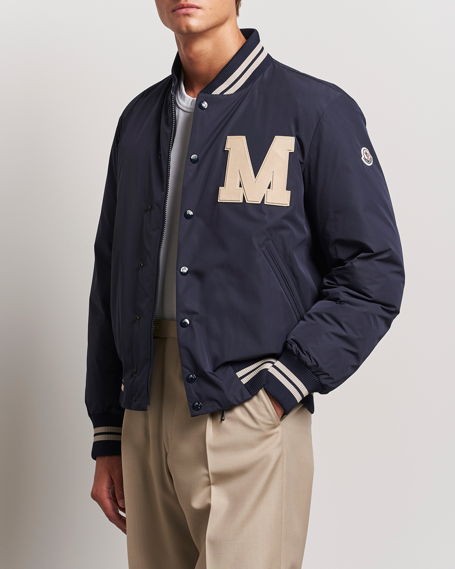Men |  | Moncler | Lateltin Varsity Jacket Navy