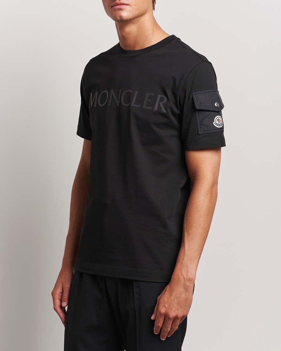 Men |  | Moncler | Sleeve Pocket T-Shirt Black