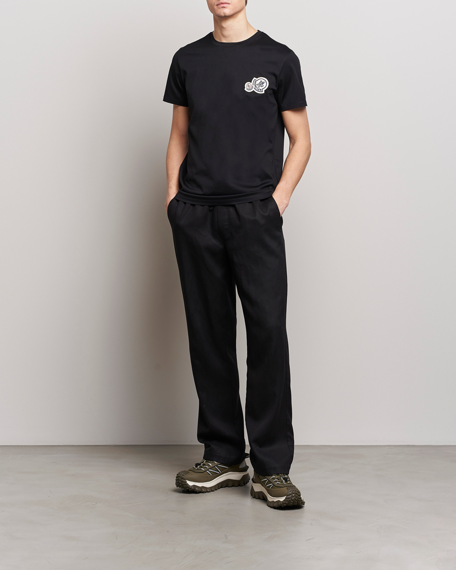 Men |  | Moncler | Double Logo T-Shirt Black