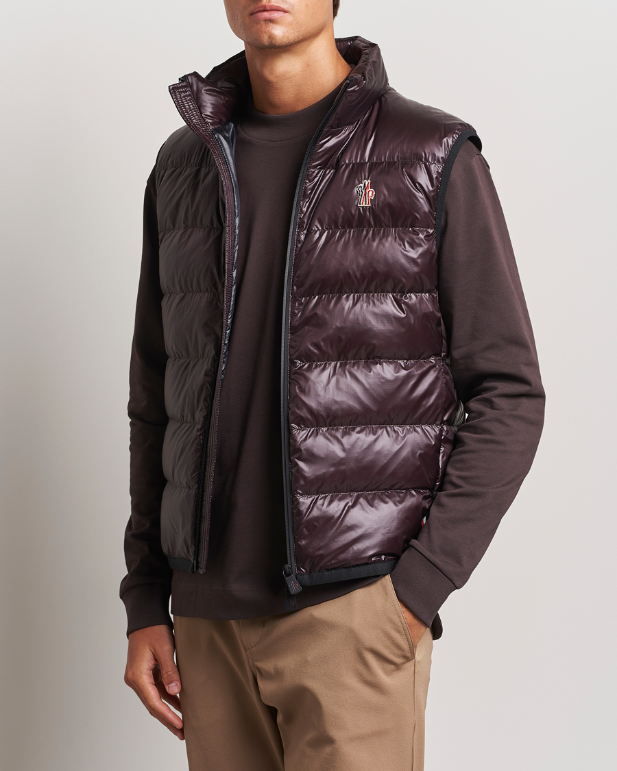 Men | Outdoor jackets | Moncler Grenoble | Down Vest Brown