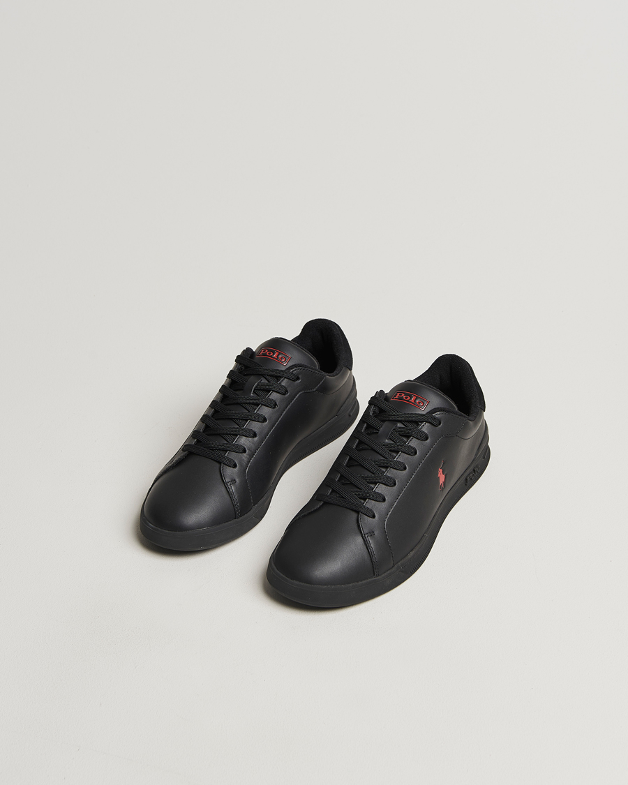 Men |  | Polo Ralph Lauren | Heritage Court II High Sneaker Black/Red