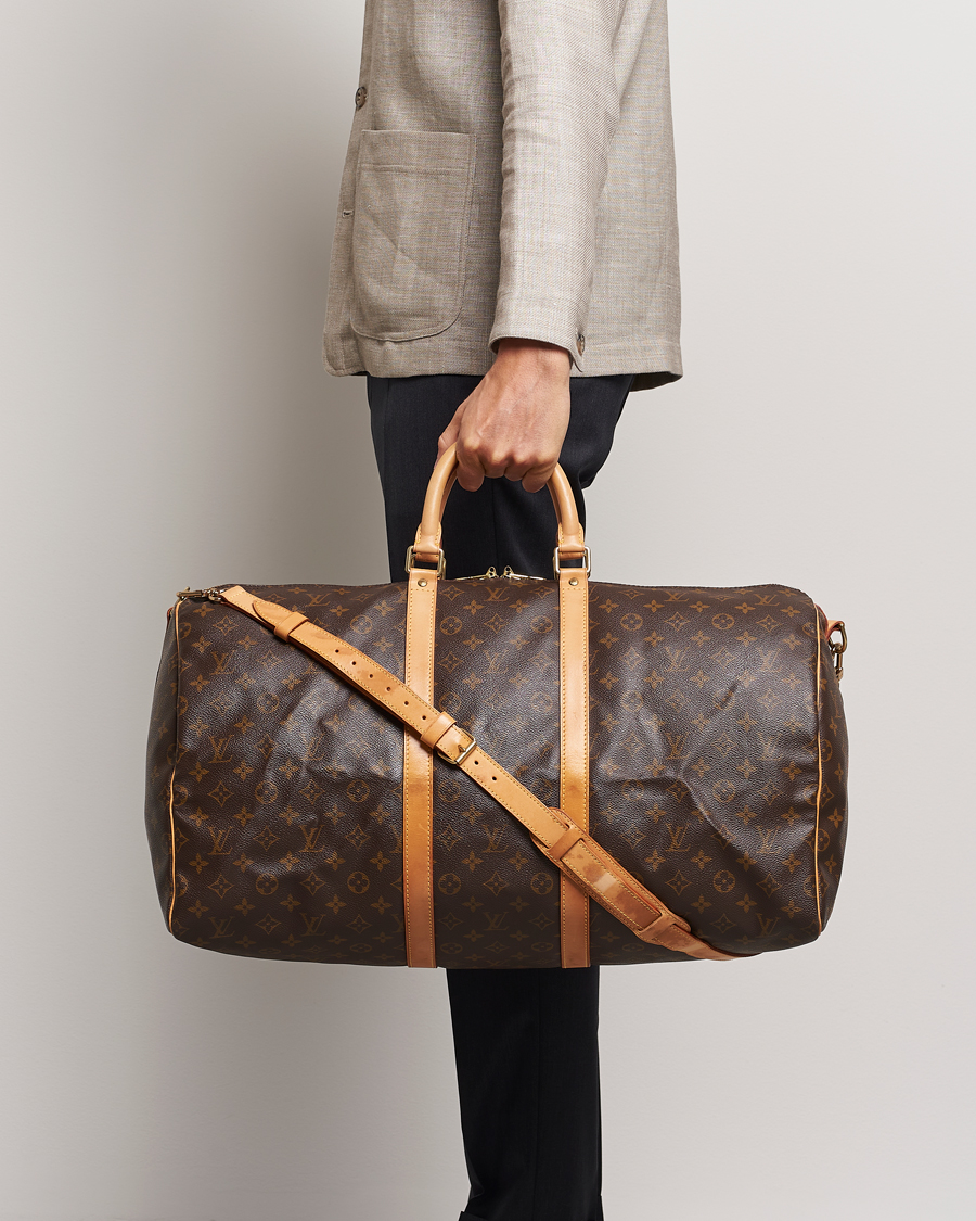 Men | Pre-Owned & Vintage Bags | Louis Vuitton Pre-Owned | Keepall Bandoulière 55 Monogram 