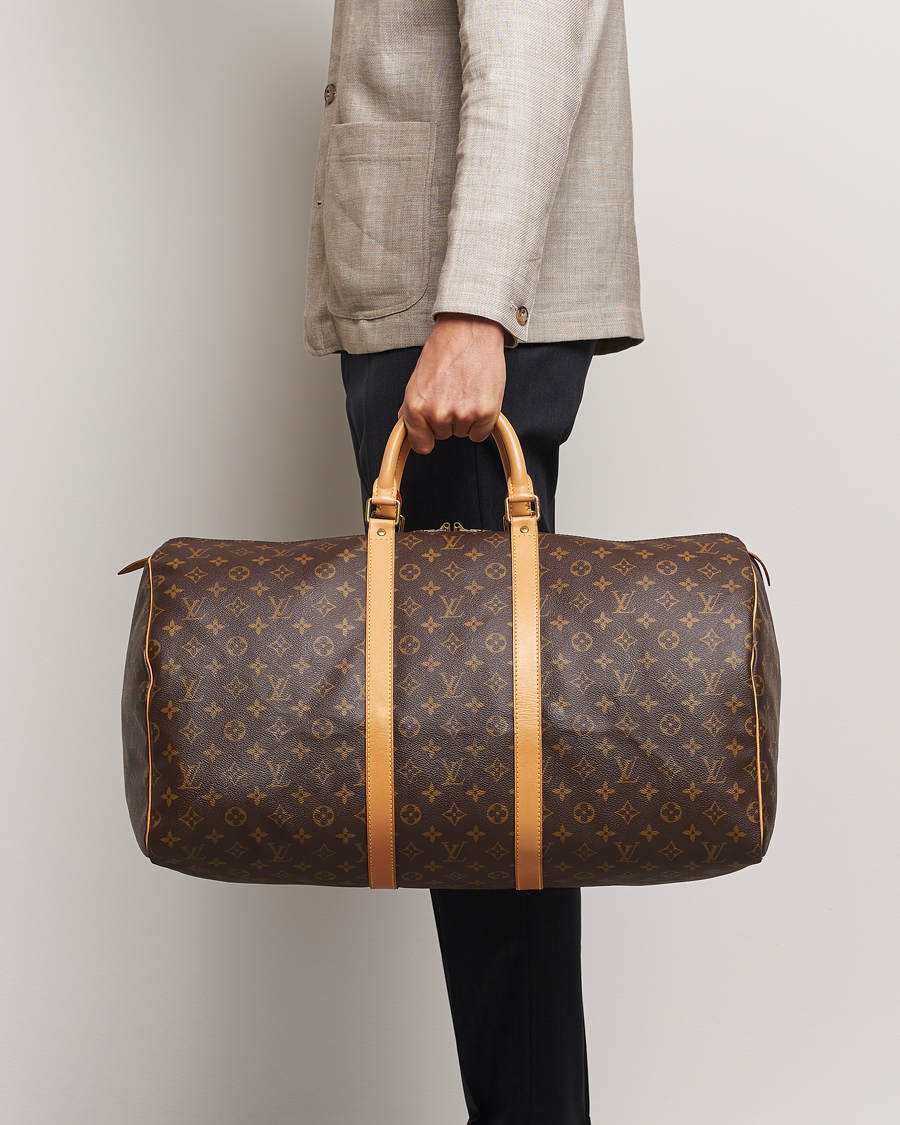 Men | Pre-Owned & Vintage Bags | Louis Vuitton Pre-Owned | Keepall 55 Bag Monogram 