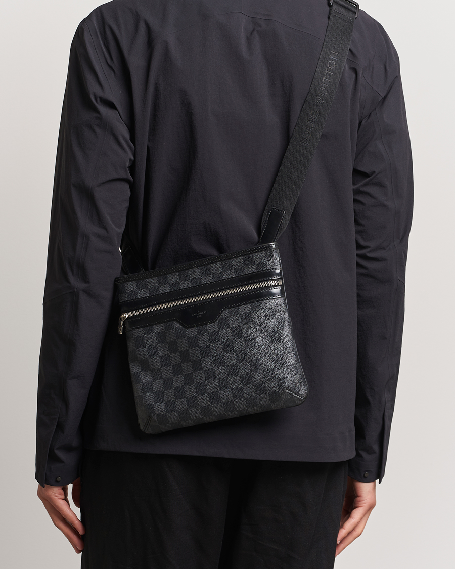 Men | Pre-owned Accessories | Louis Vuitton Pre-Owned | Thomas Messenger Bag Damier Graphite 