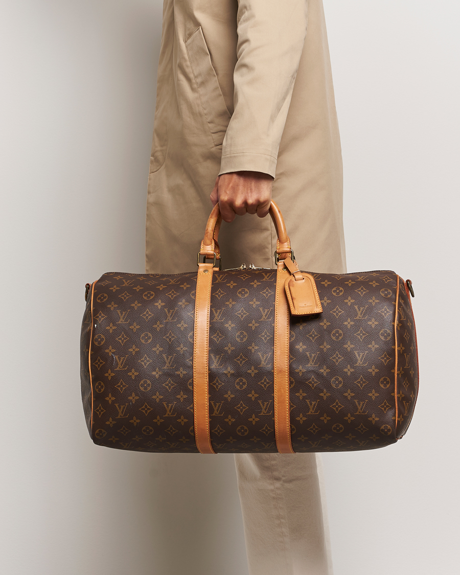 Men | Pre-Owned & Vintage Bags | Louis Vuitton Pre-Owned | Keepall Bandoulière 50 Bag Monogram 