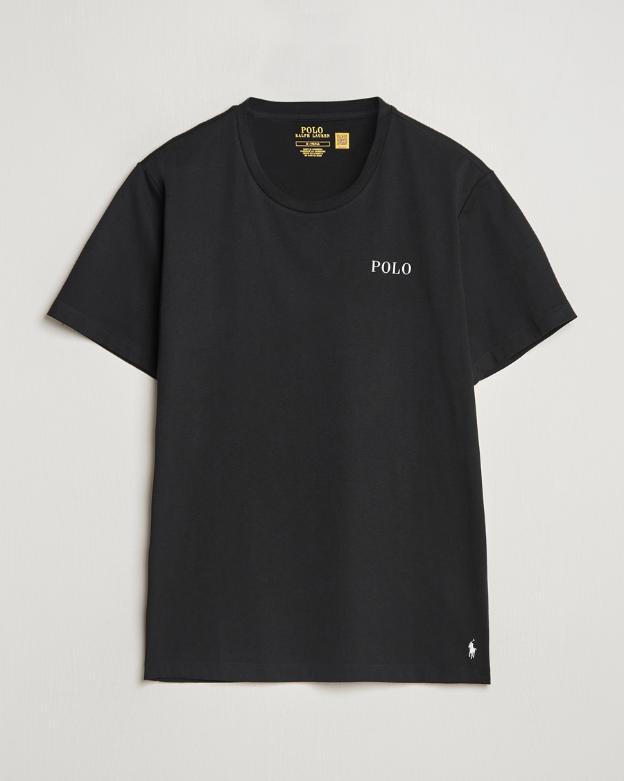 Polo Ralph Lauren Logo Cotton Jersey Sleep T Shirt Black at CareOfCarl