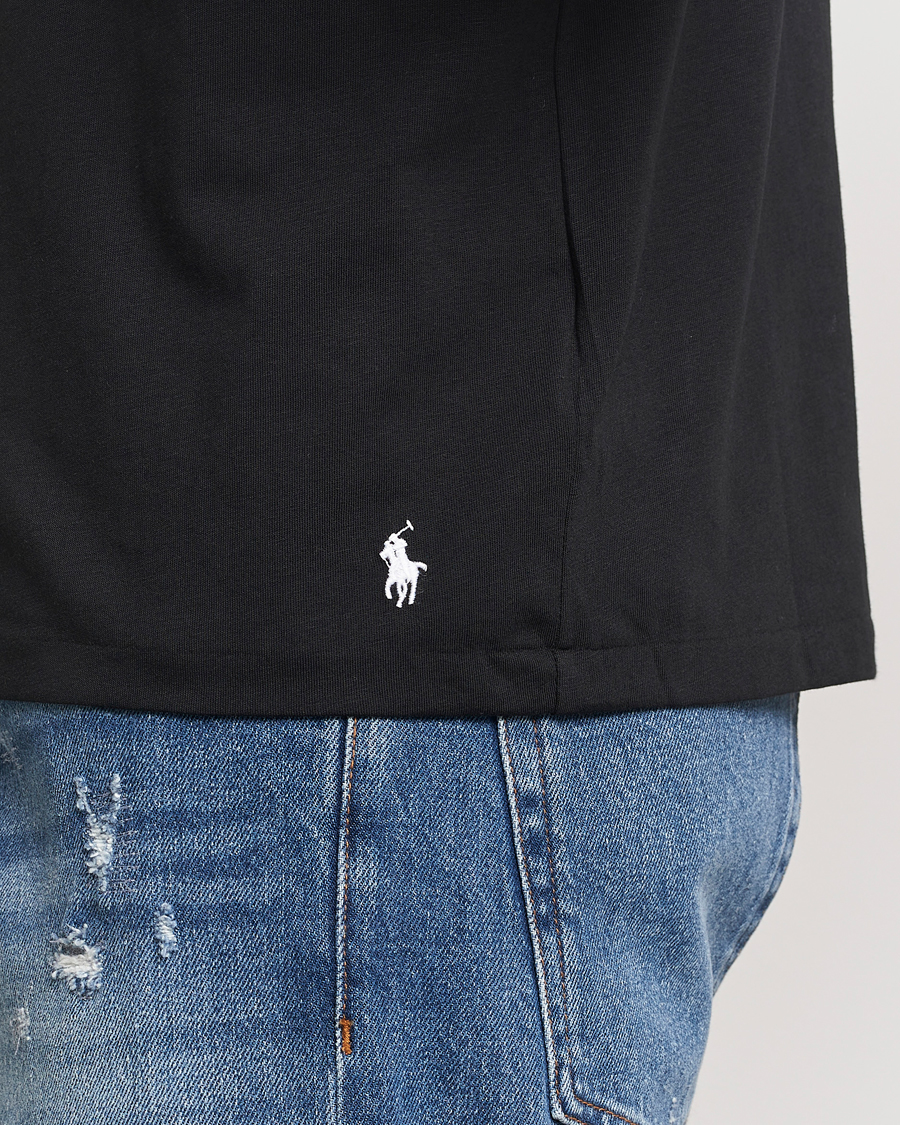 Polo Ralph Lauren Logo Cotton Jersey Sleep T-Shirt Black at CareOfCarl.com