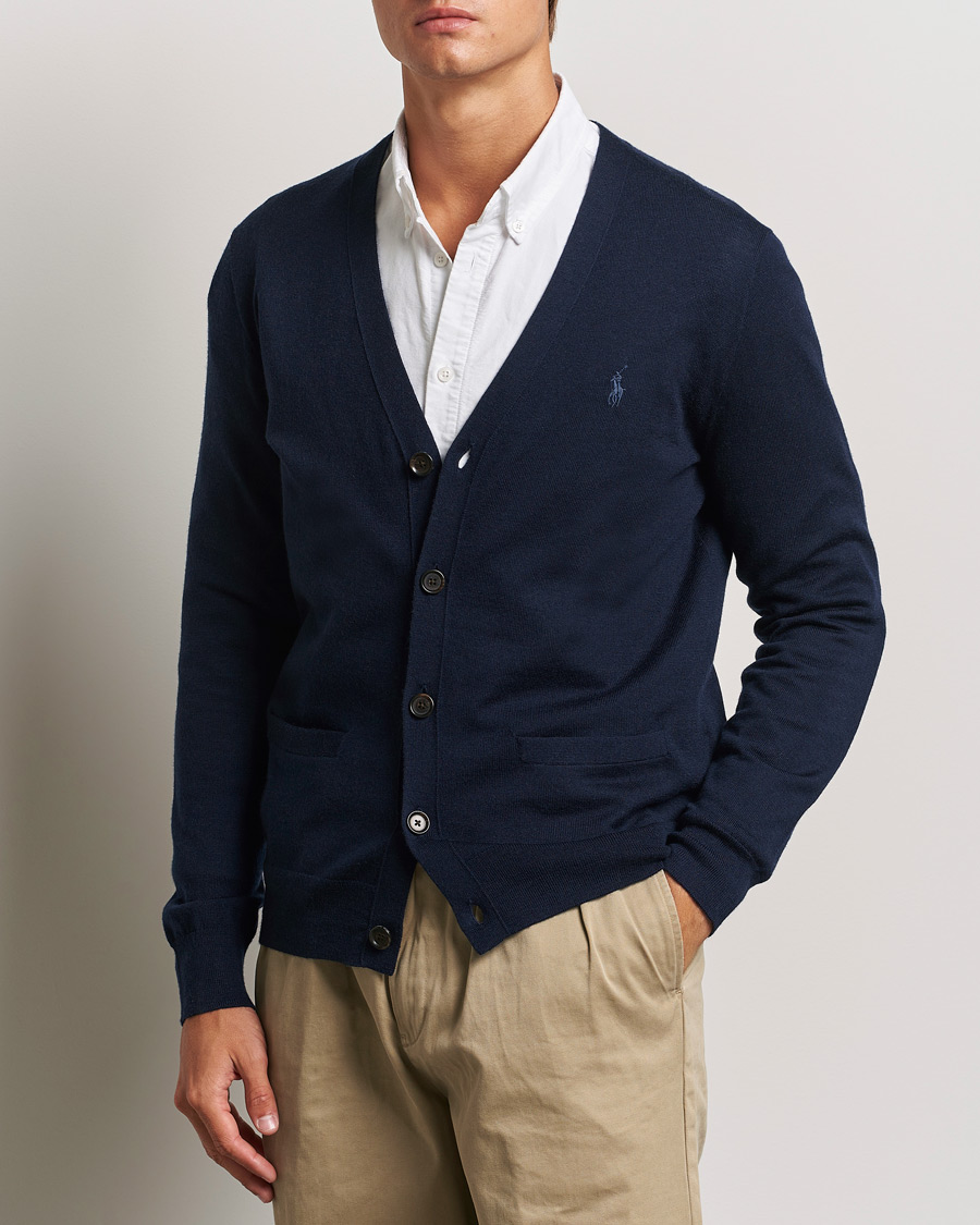 Men |  | Polo Ralph Lauren | Merino Knitted Cardigan Hunter Navy