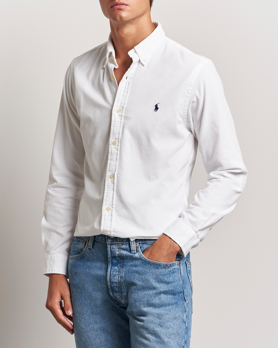 Men |  | Polo Ralph Lauren | Slim Fit Corduroy Shirt White