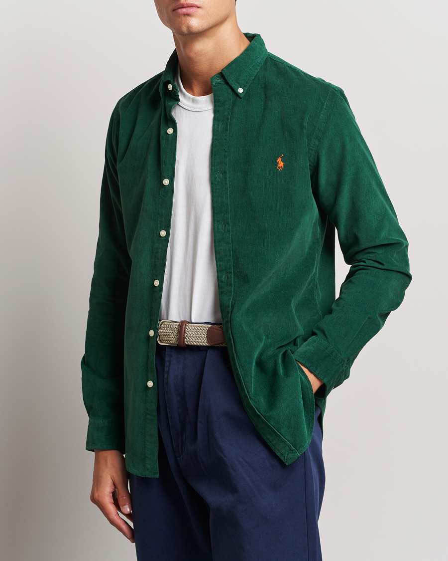 Men |  | Polo Ralph Lauren | Slim Fit Corduroy Shirt Vintage Pine