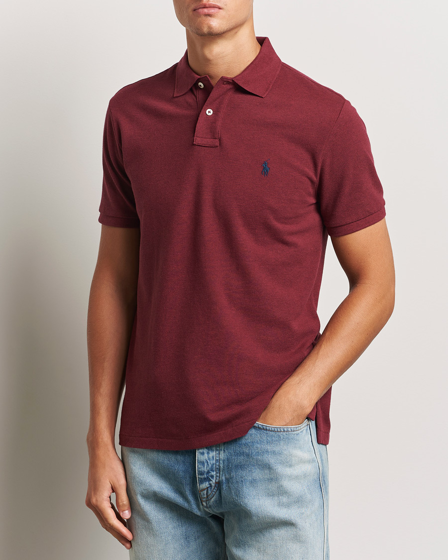 Men |  | Polo Ralph Lauren | Custom Slim Fit Polo Vintage Port Heather