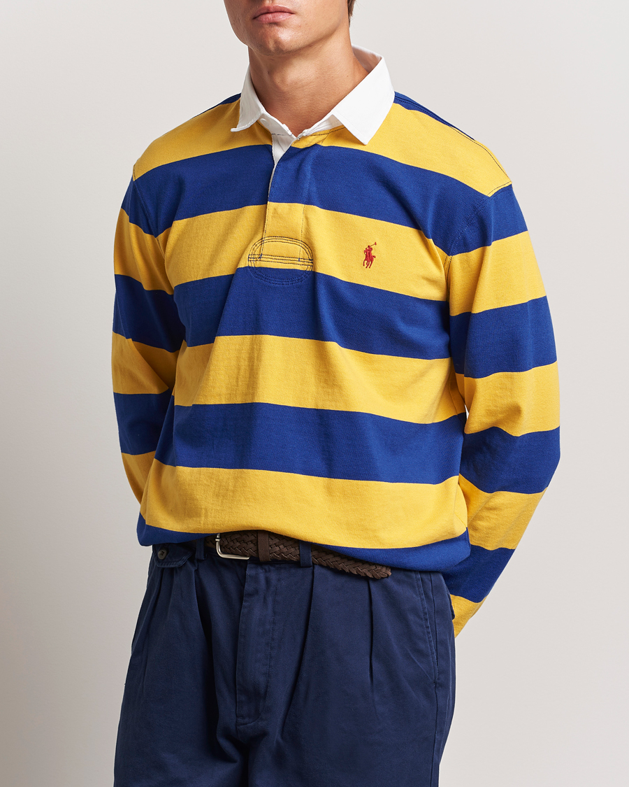 Men |  | Polo Ralph Lauren | Jersey Striped Rugger Yellow/Classic Azure