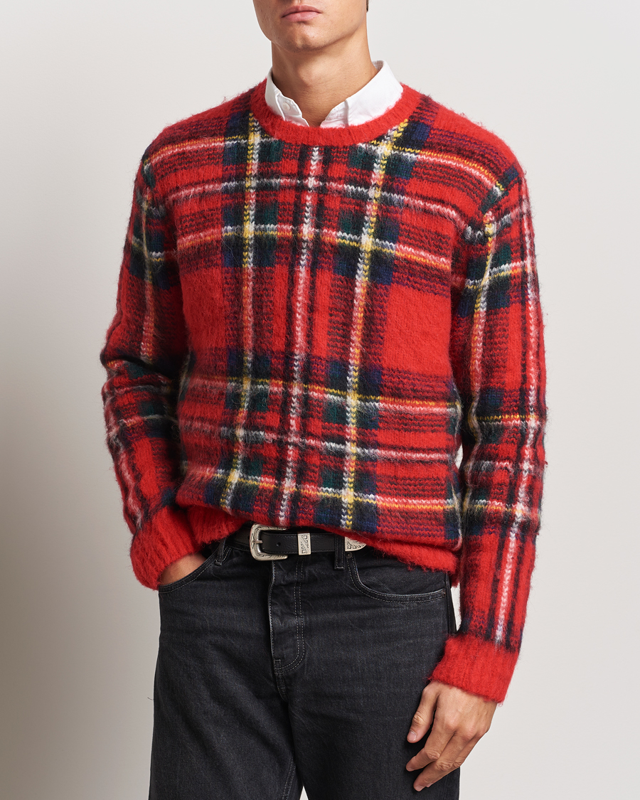 Vintage Polo Ralph Lauren selling Sweater Red Tartan Plaid Knit Pullover Men's Size M