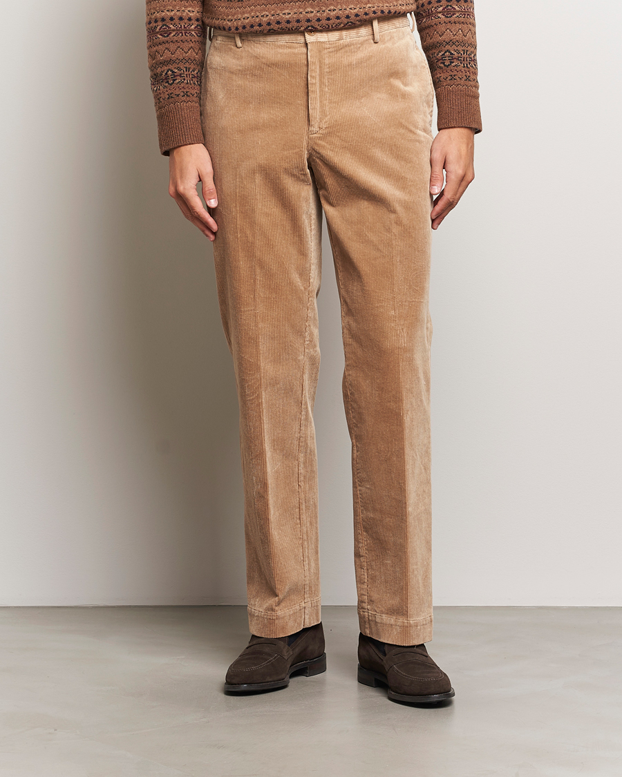 Men |  | Polo Ralph Lauren | Corduroy Pleated Trousers Hazelnut