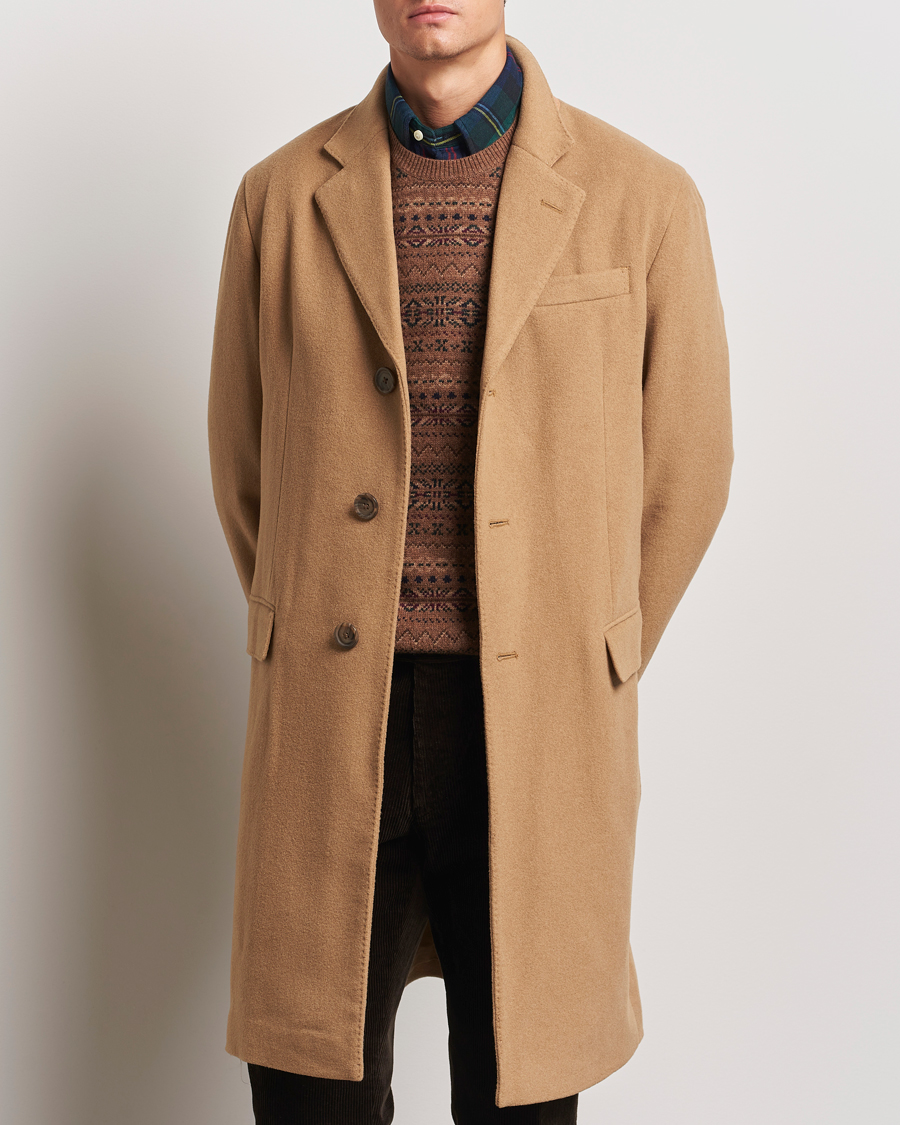 Men |  | Polo Ralph Lauren | Paddock Wool Coat Camel