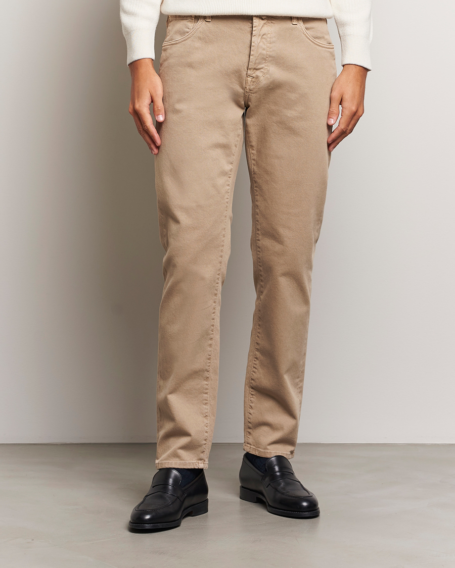 Men |  | Incotex | 5-Pocket Bull Denim Pants Beige