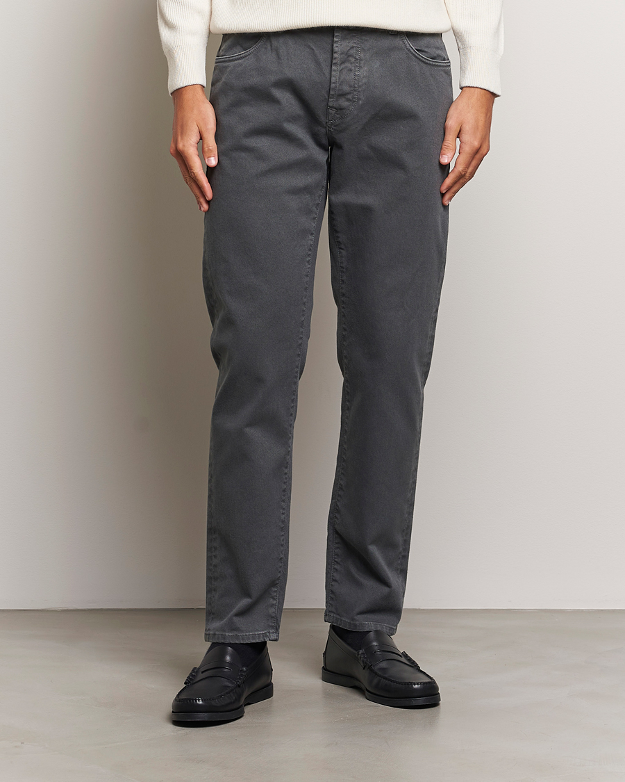 Men |  | Incotex | 5-Pocket Bull Denim Pants Dark Grey