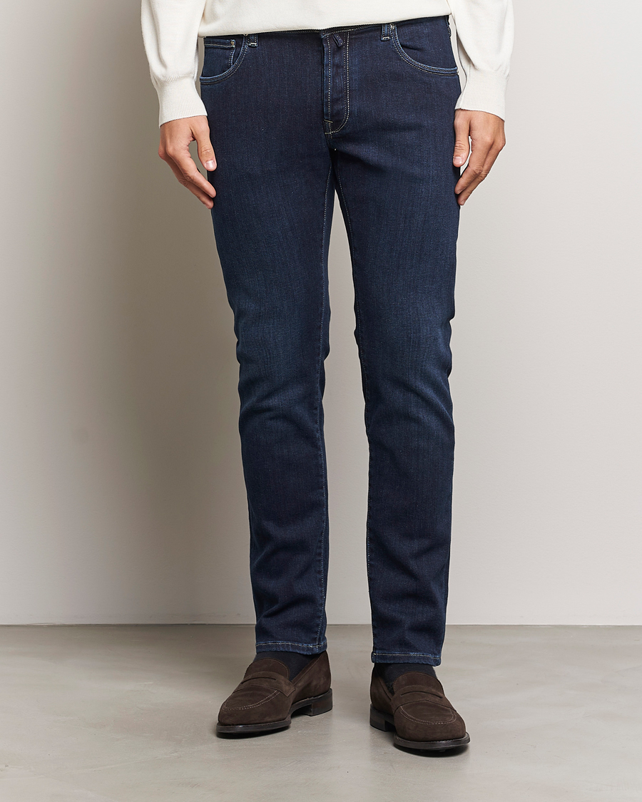 Men |  | Incotex | 5-Pocket Stretch Denim Dark Blue