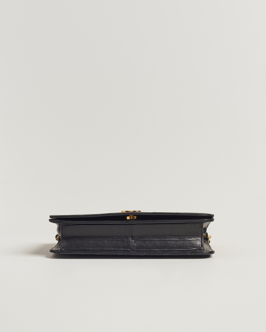 Men | Chanel Pre-Owned Single Full Flap Bag Black Lambskin | Chanel Pre-Owned | Single Full Flap Bag Black Lambskin