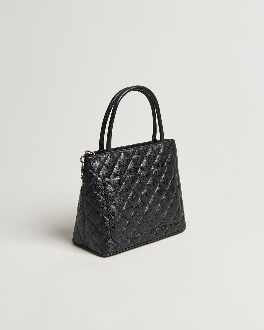 Men | Gifts for Her | Chanel Pre-Owned | Médallion Tote Bag Black Caviar