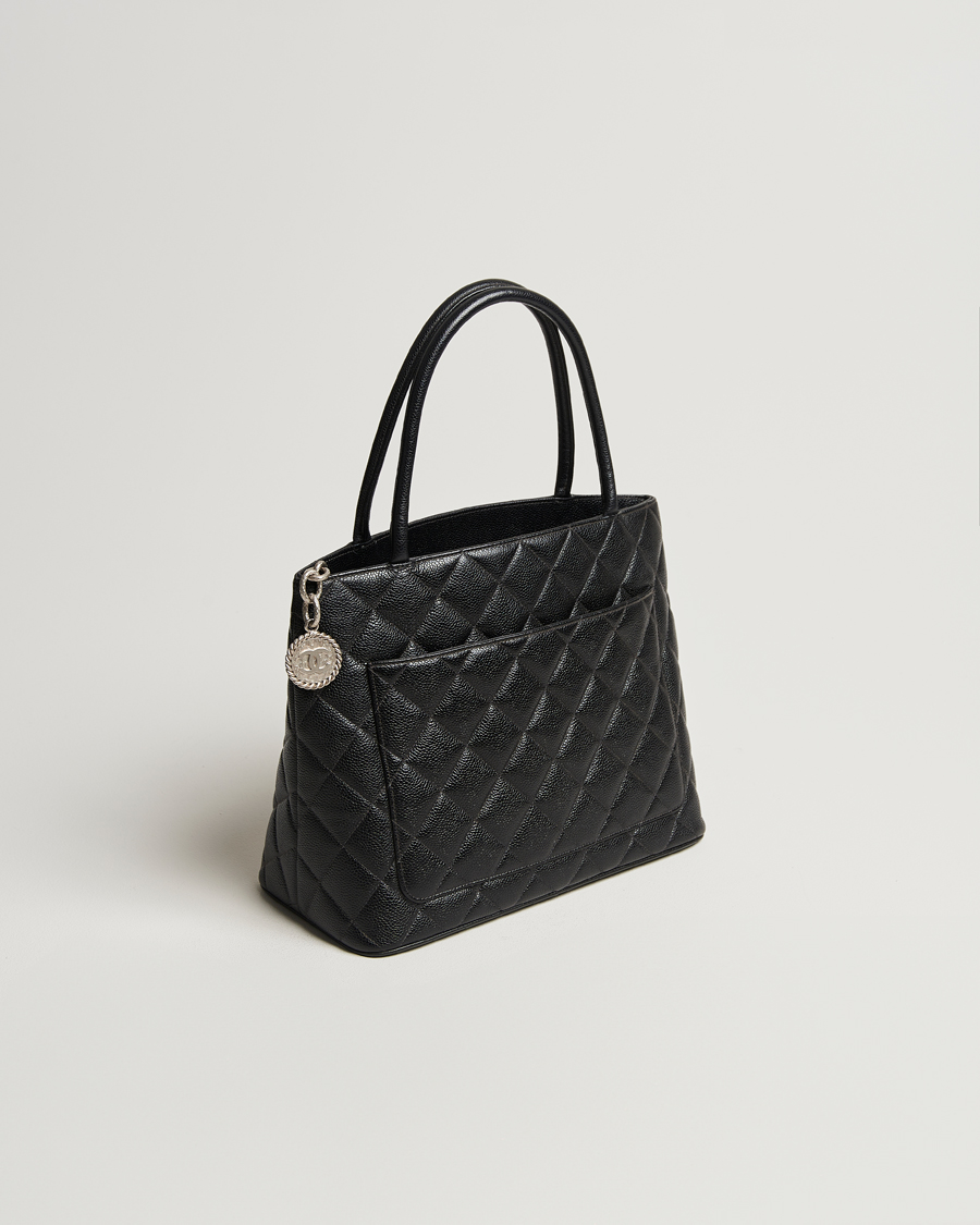 Men |  | Chanel Pre-Owned | Médallion Tote Bag Black Caviar