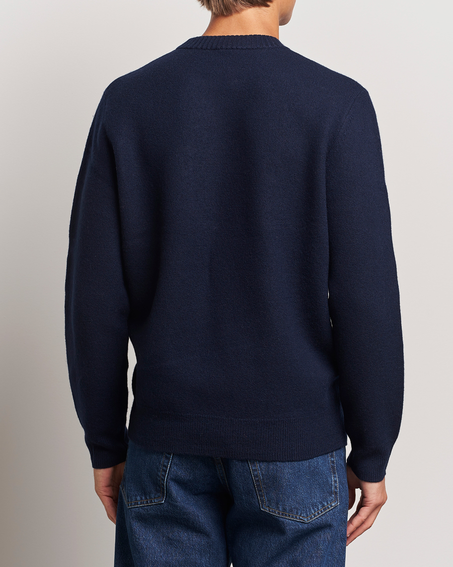 A.P.C Merino Wool Mens Crewneck Sweater dark navy size medium new with tags store