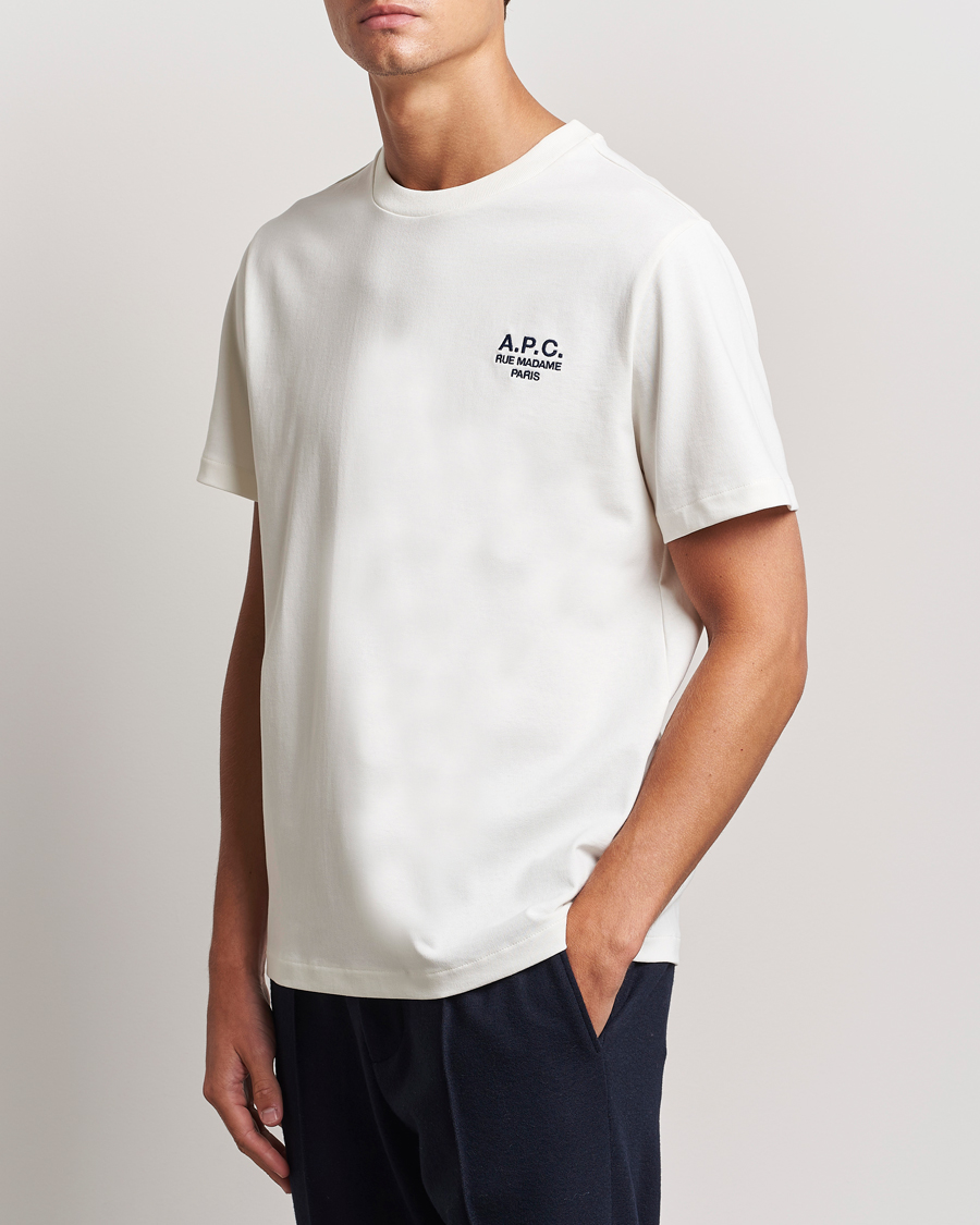 Men | Short Sleeve T-shirts | A.P.C. | Rue Madame T-Shirt White