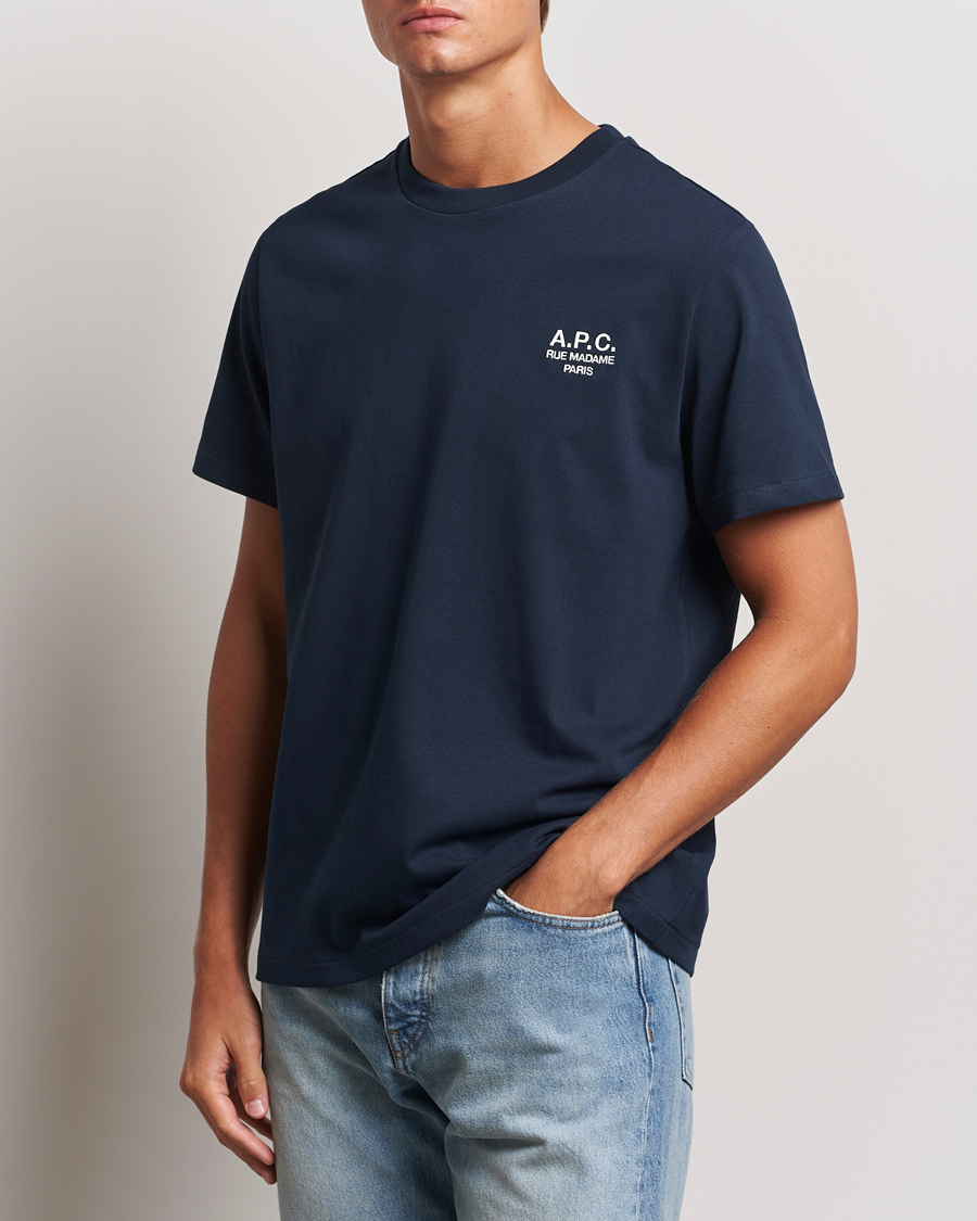 Men |  | A.P.C. | Rue Madame T-Shirt Dark Navy