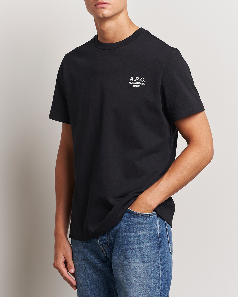 Men | Black t-shirts | A.P.C. | Rue Madame T-Shirt Black