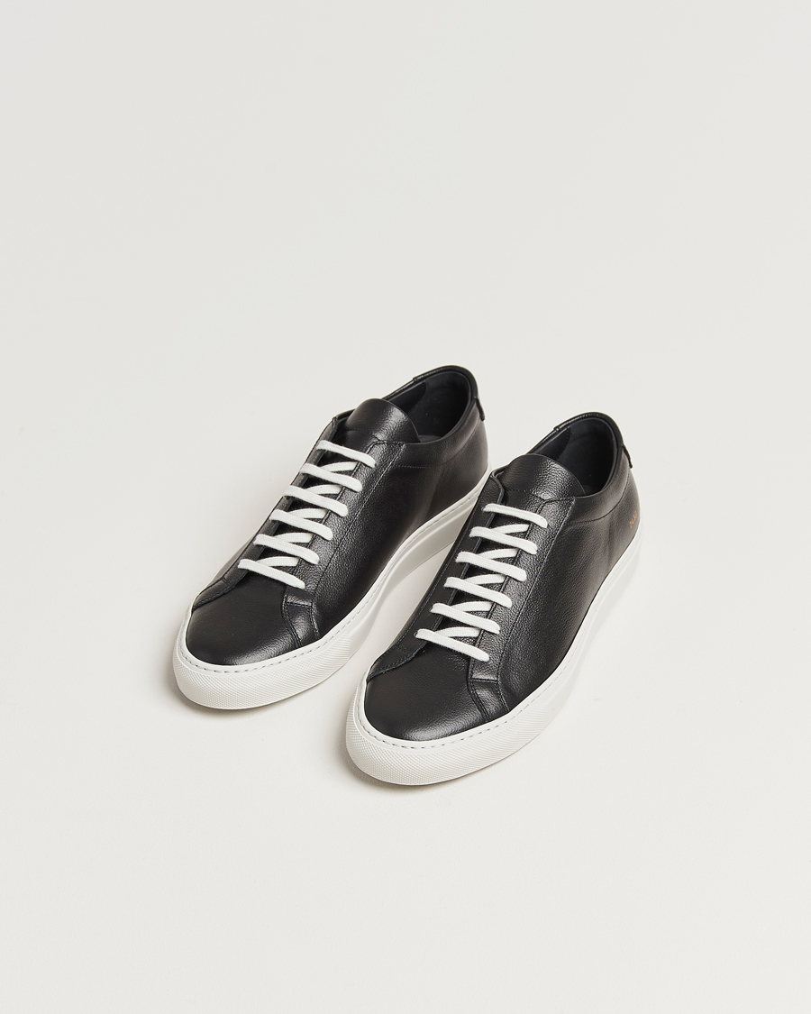 Men |  | Common Projects | Original Achilles Pebbled Leather Sneaker Black