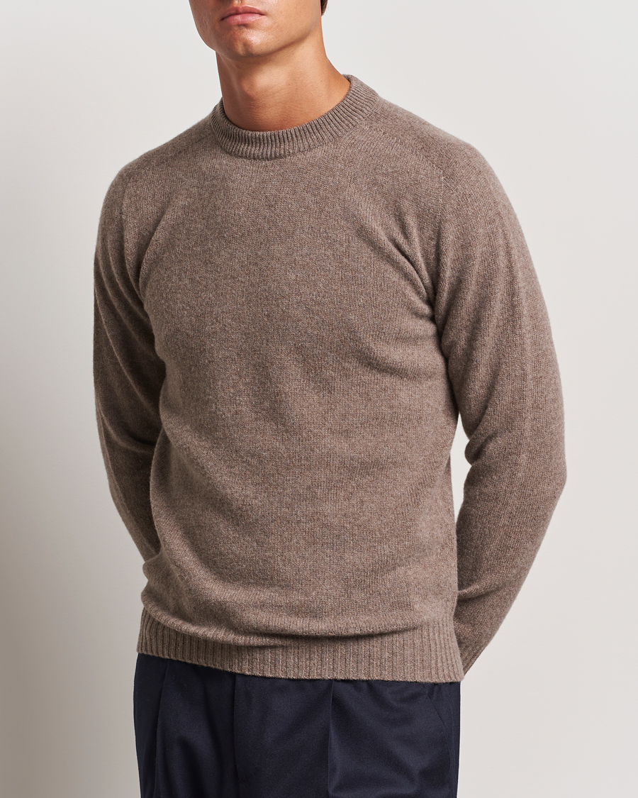 Men |  | Altea | Wool/Cashmere Crew Neck Pullover Taupe