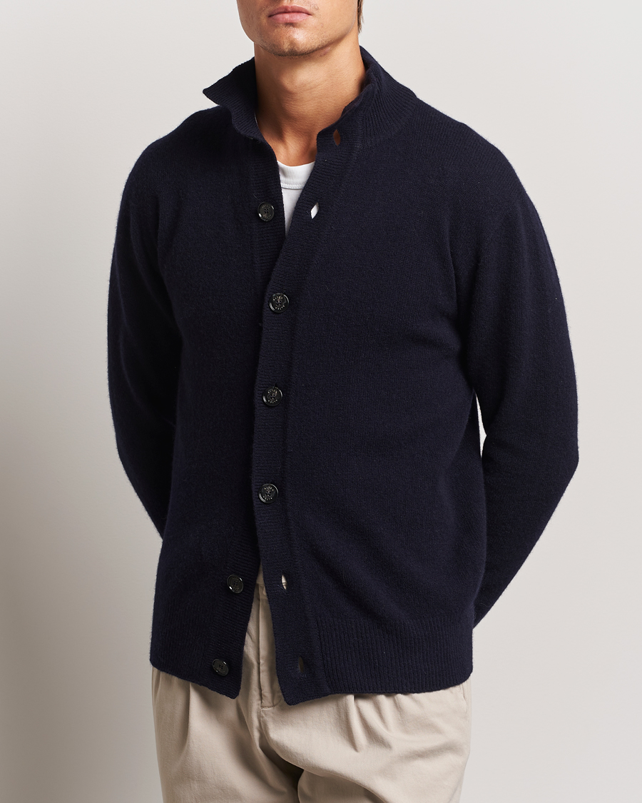 Men |  | Altea | Shetland Cardigan Navy