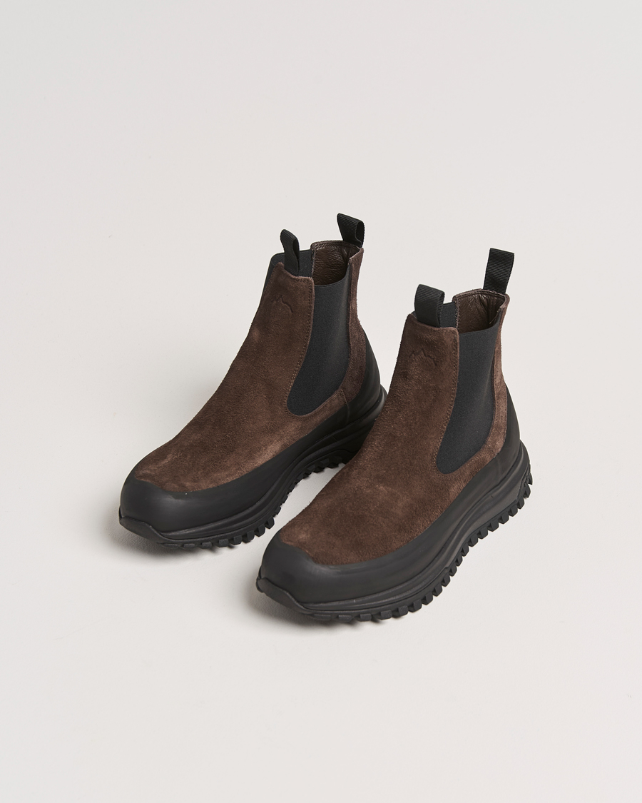 Men |  | Diemme | Ramon Vibram Sole Chelsea Boot Dark Brown Suede