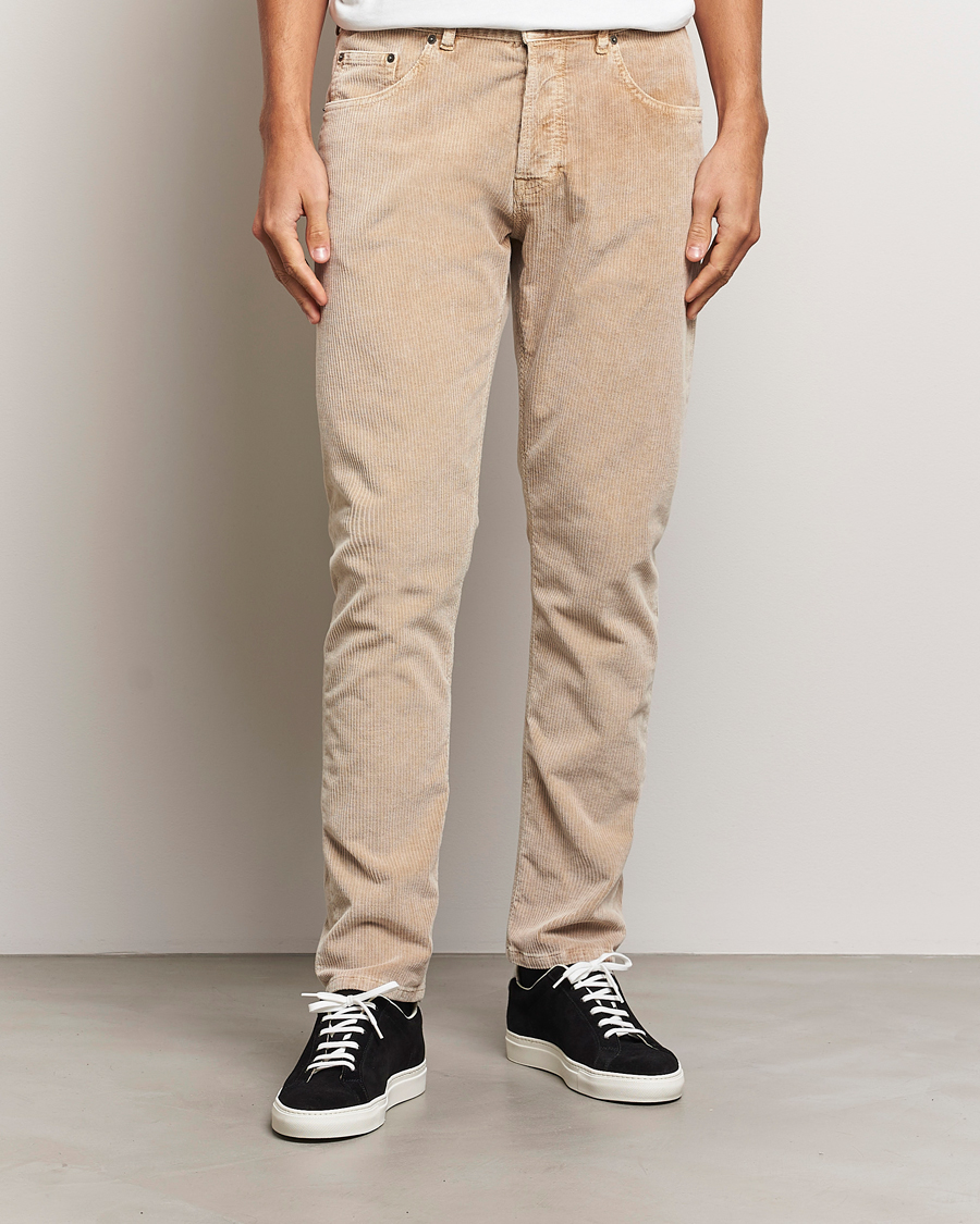 Men |  | Dondup | Icon Corduroy Trousers Light Beige