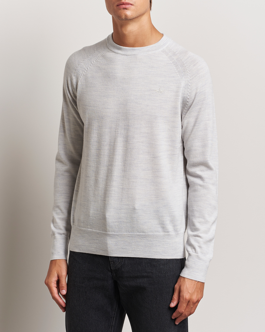 Men |  | Dockers | Washable Merino Crewneck Light Grey