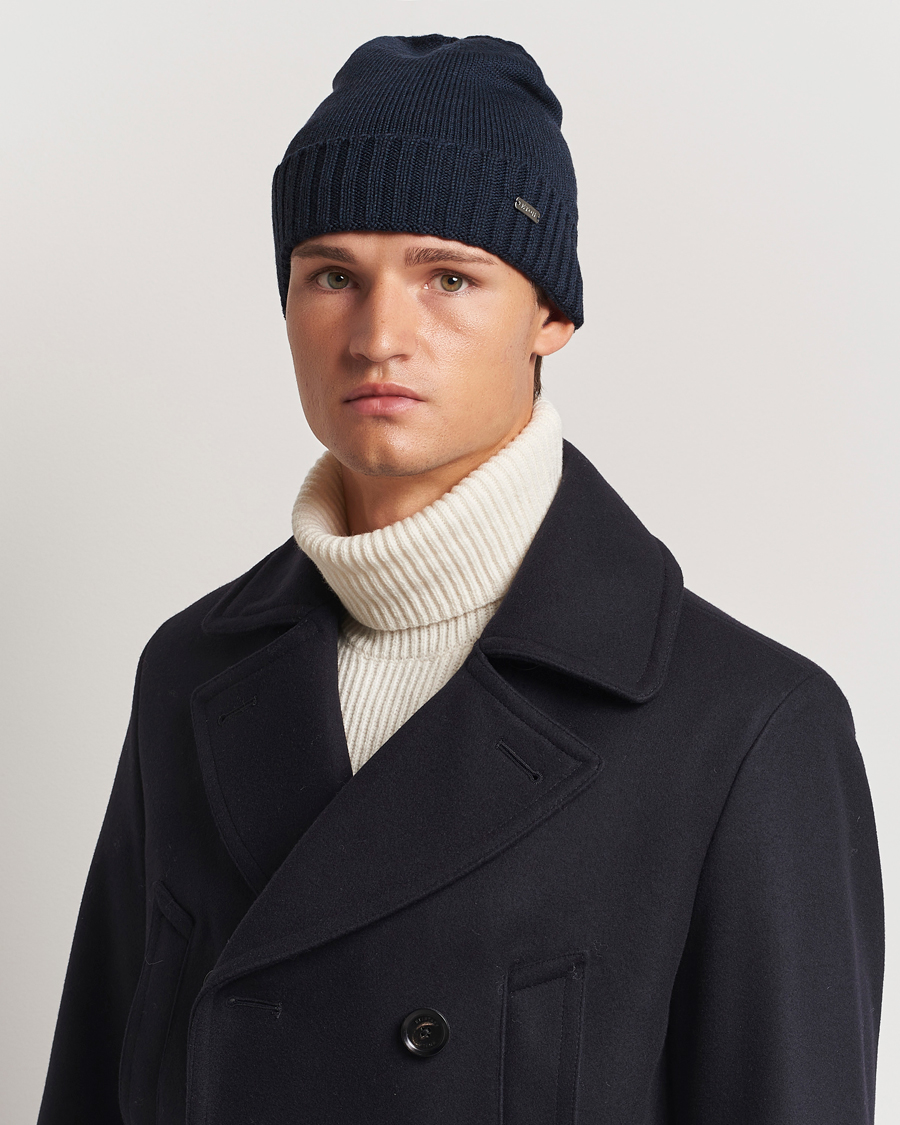 Men |  | Eton | Wool Beanie Navy Blue