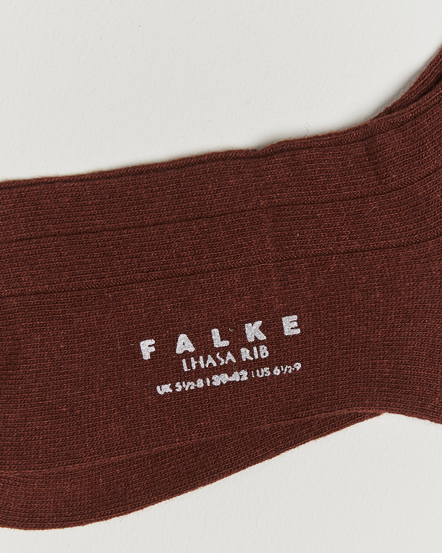 Men |  | Falke | Lhasa Cashmere Socks Cinnamon Brown