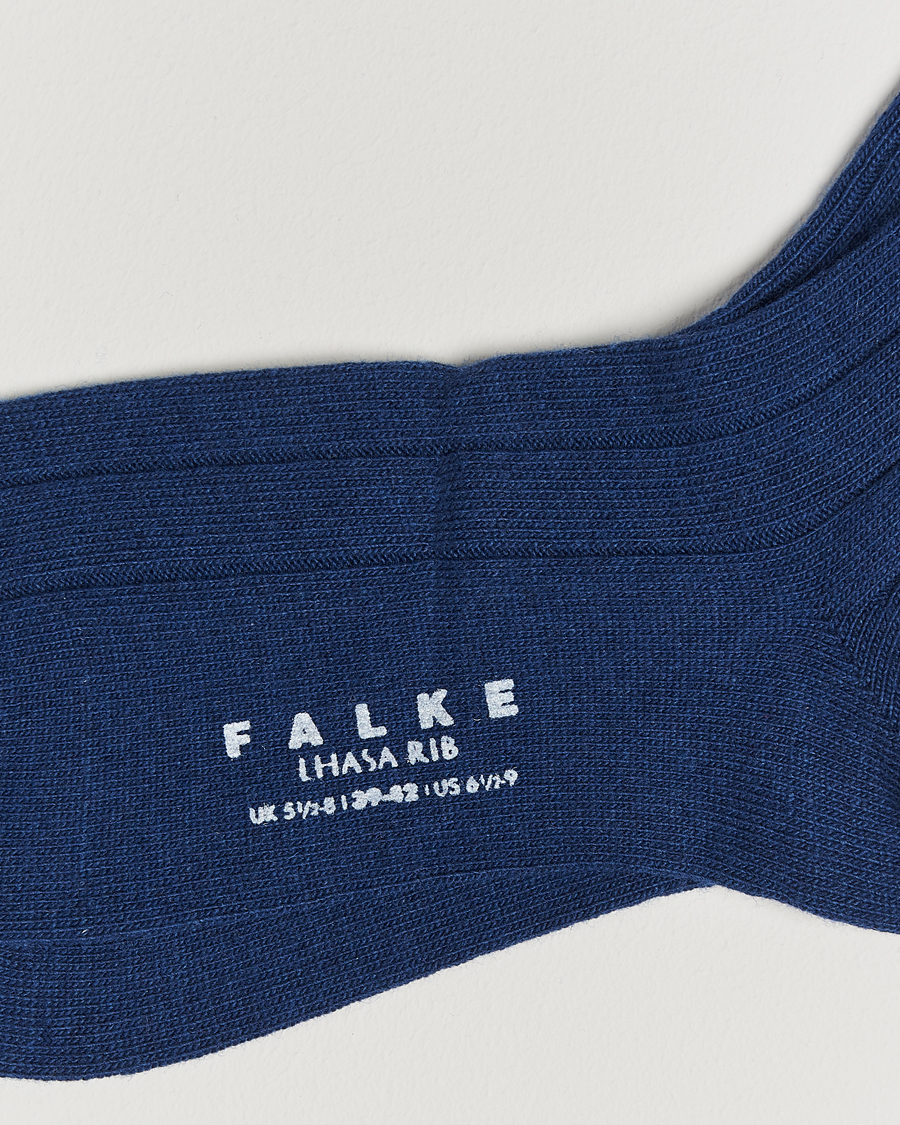 Men |  | Falke | Lhasa Cashmere Socks Royal Blue