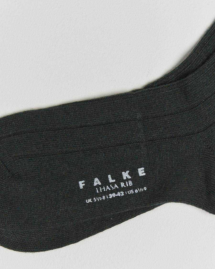 Men |  | Falke | Lhasa Cashmere Socks Forest Green