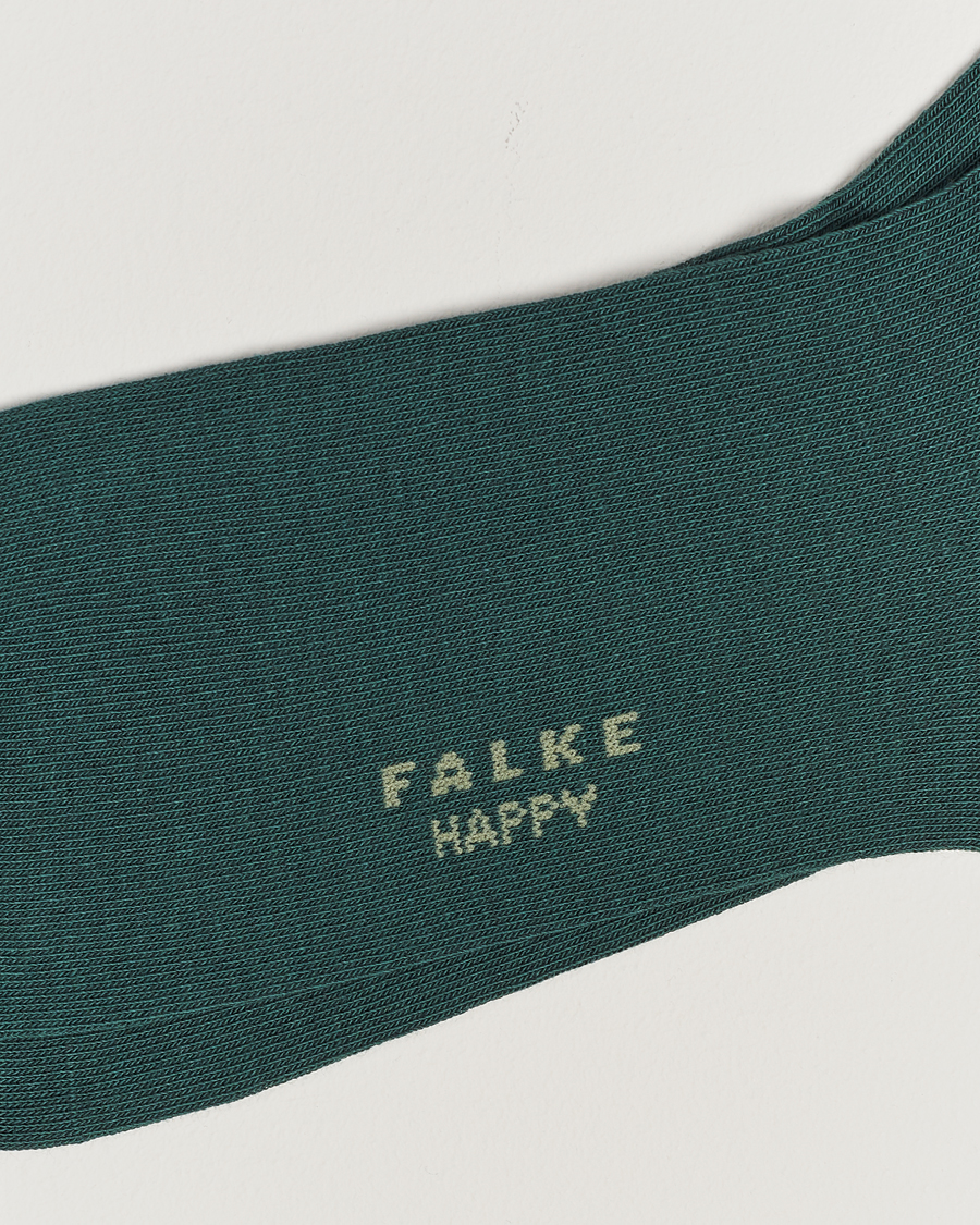 Men |  | Falke | Happy 2-Pack Cotton Socks Hunter Green