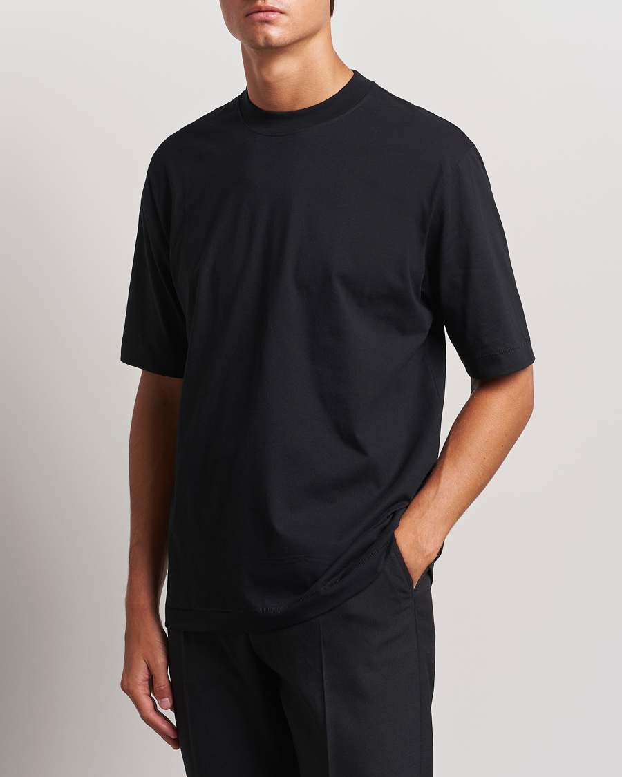 Men |  | Filippa K | Mock Neck T-Shirt Black