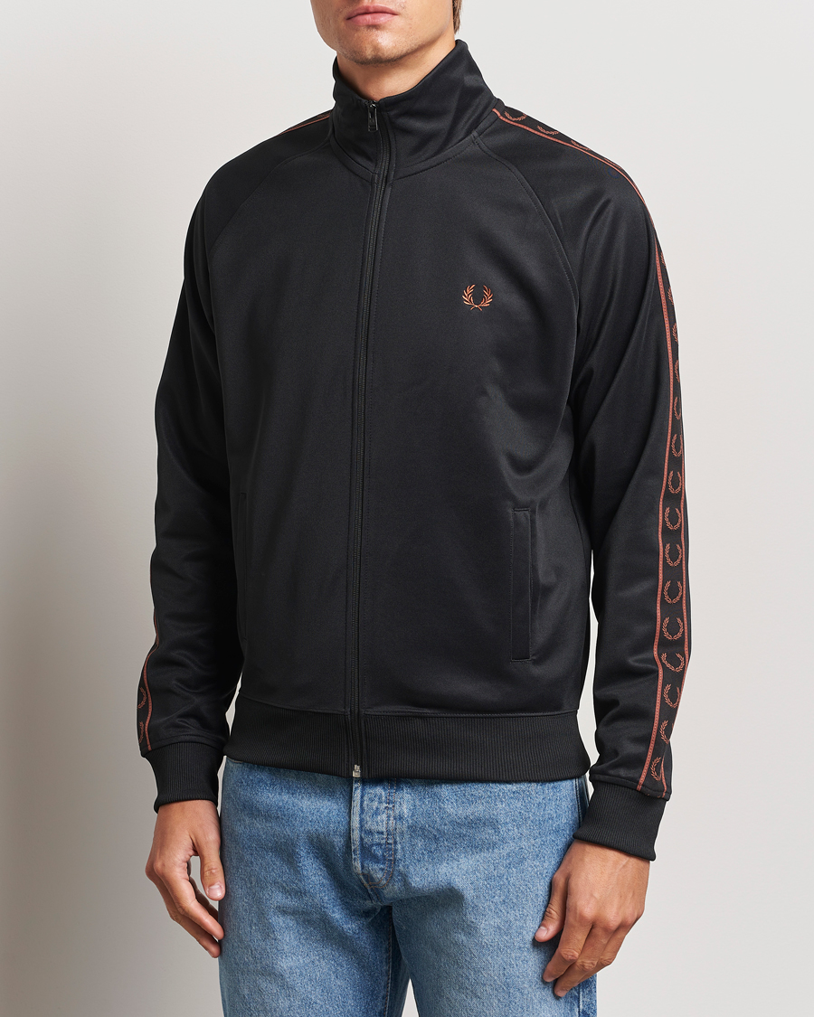 Men |  | Fred Perry | Taped Track Jacket Black