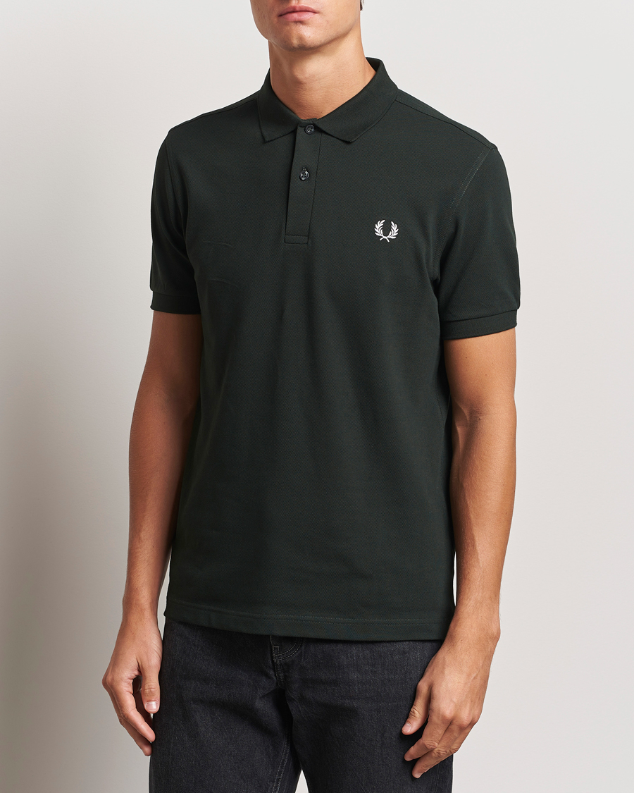 Men |  | Fred Perry | Plain Polo Shirt Night Green