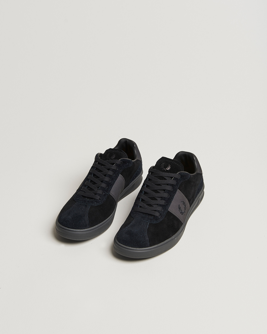 Men |  | Fred Perry | B4 Suede Sneaker Black