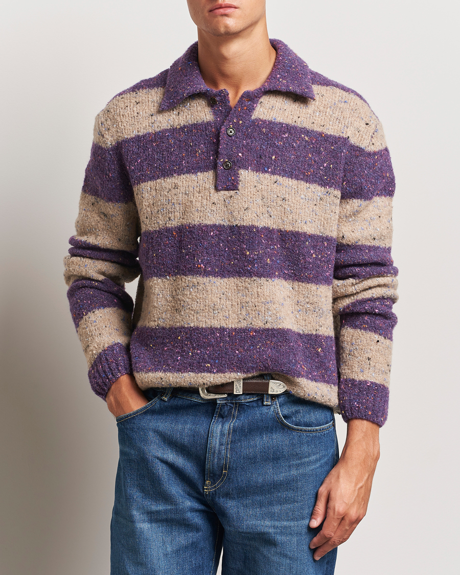 Men | GANT | GANT | Barstriped Rugger Deep Plum