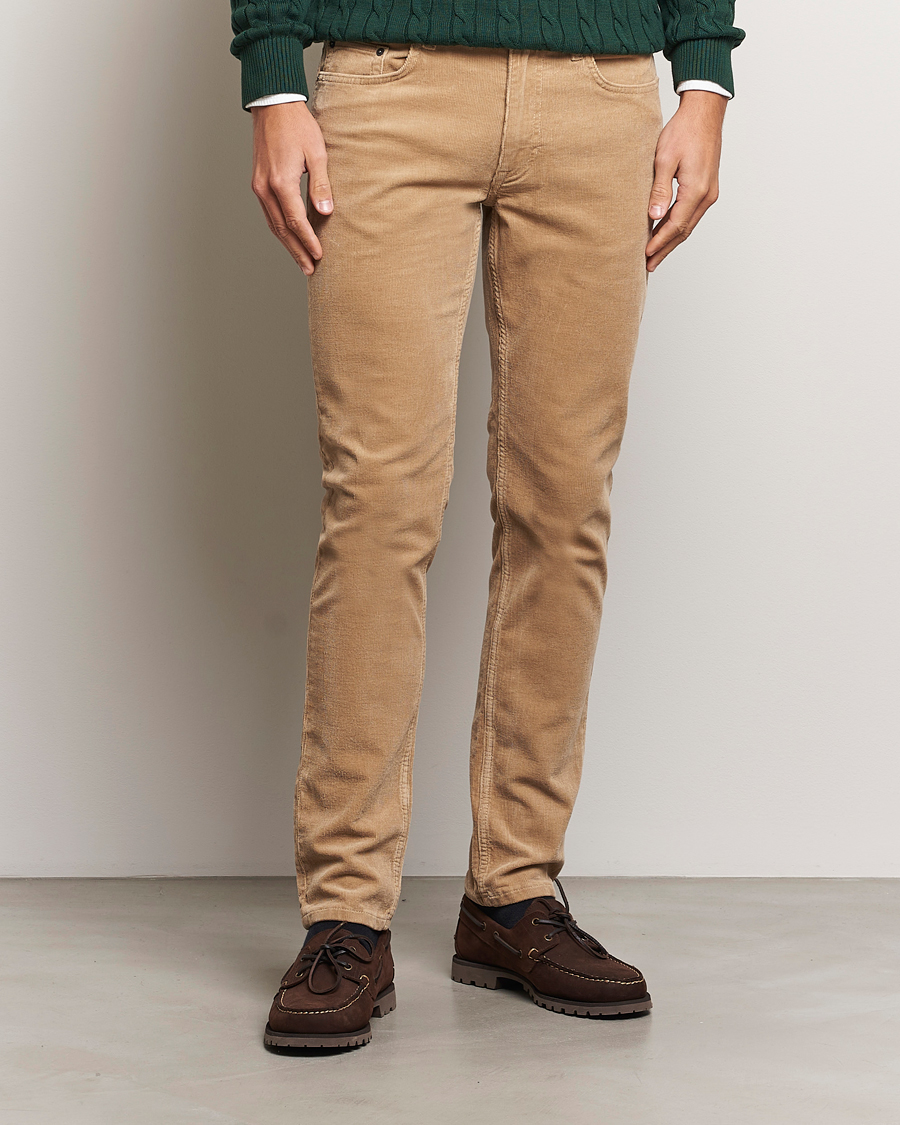 Men | GANT | GANT | Cord 5-Pocket Jeans Dark Khaki